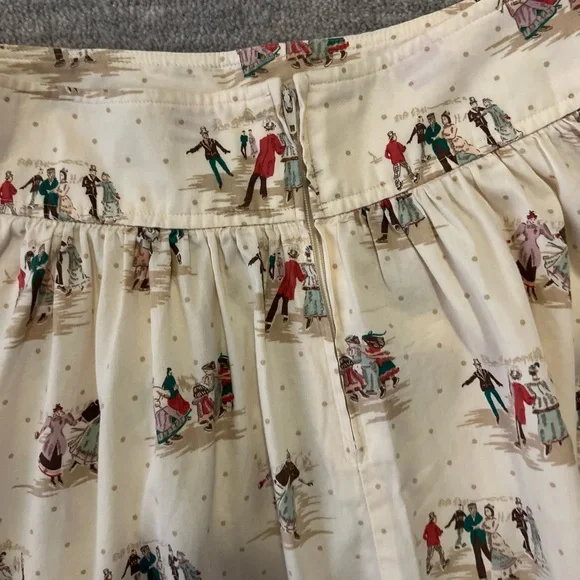 Vintage Lizsport Skating Midi Skirt - Picture 4 of 5